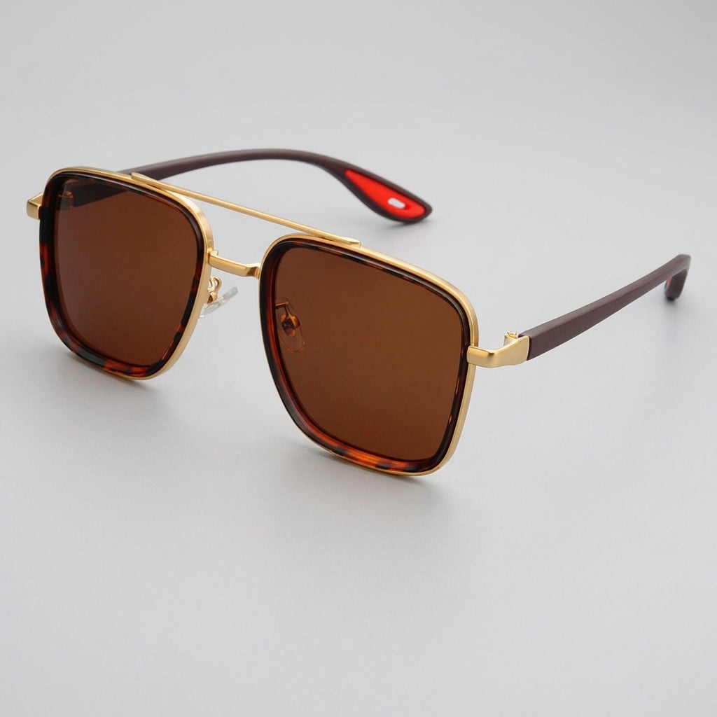 Savi Men's Sunglasses – Bold Aviator Frame with UV400 Protection