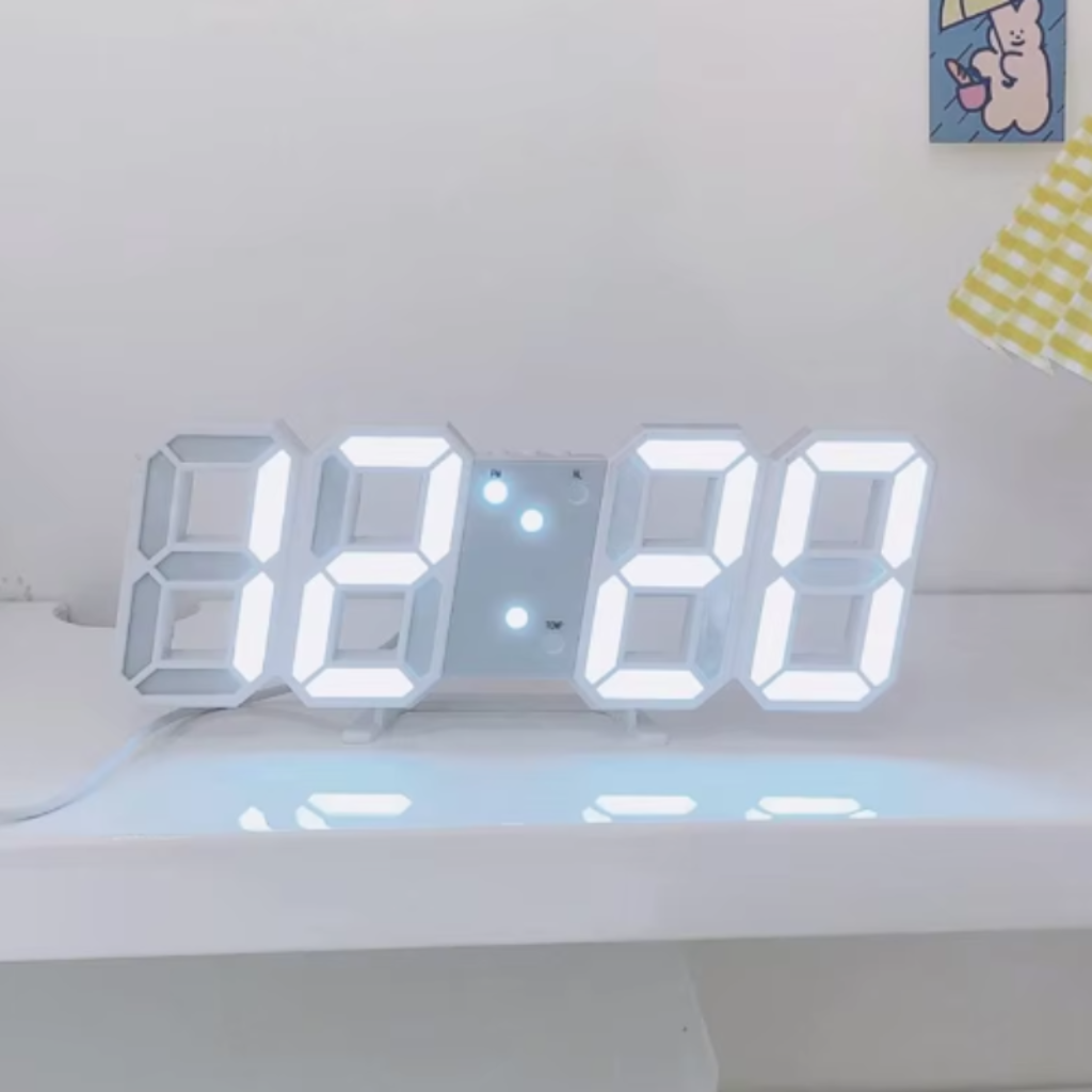 Nexis Modern 3D LED Digital Wall Clock – Stylish Decor for Contemporary Spaces