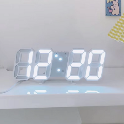 Nexis Modern 3D LED Digital Wall Clock – Stylish Decor for Contemporary Spaces