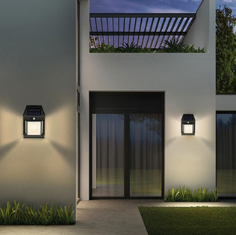 IllumSolar Outdoor Wall Lights – Classic Motion Sensor Design for Energy-Efficient Illumination