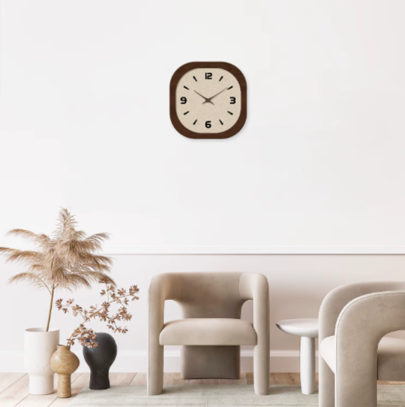 Vivid Wall Clock – Elegant Porcelain Design for Timeless Home Decor