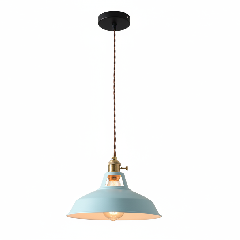 Ivy Industrial Colorful Pendant Light – Vibrant Design for Modern Spaces