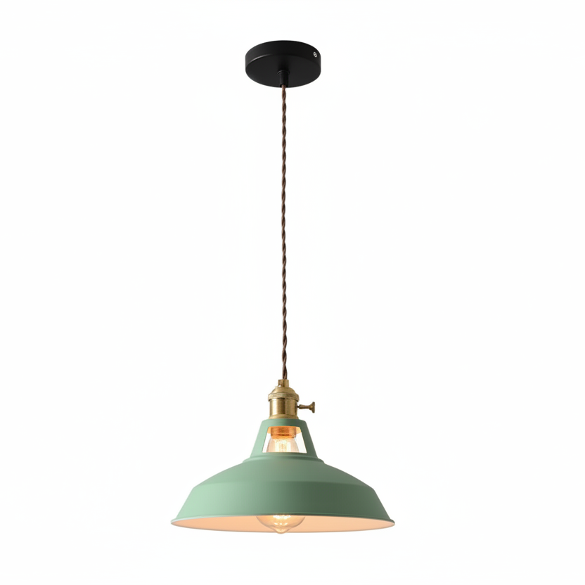 Ivy Industrial Colorful Pendant Light – Vibrant Design for Modern Spaces