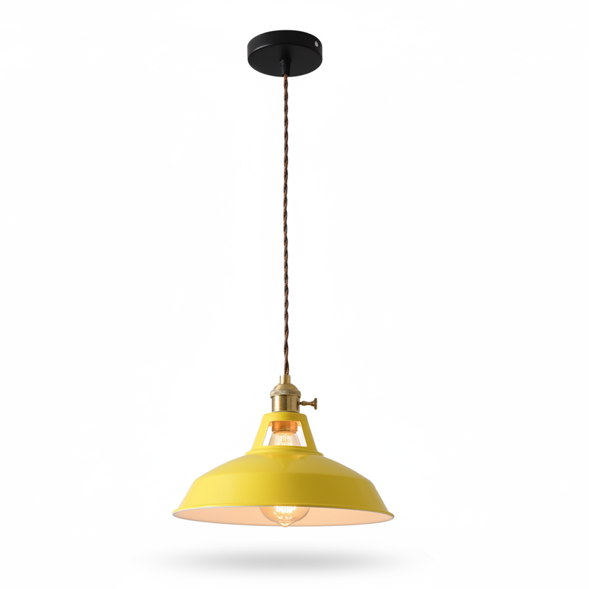 Ivy Industrial Colorful Pendant Light – Vibrant Design for Modern Spaces