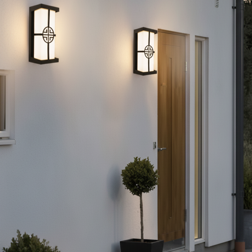 LumeRadar Modern Outdoor Wall Light – Motion Sensor for Enhanced Security