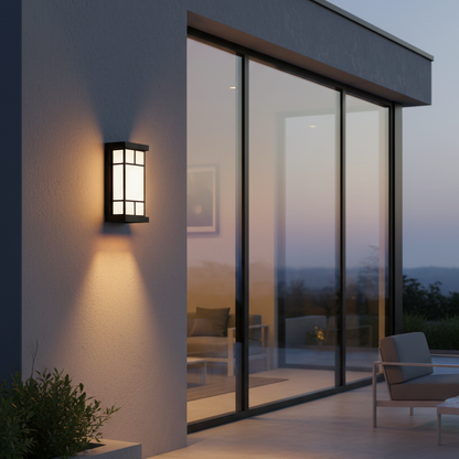 LumeRadar Modern Outdoor Wall Light – Motion Sensor for Enhanced Security