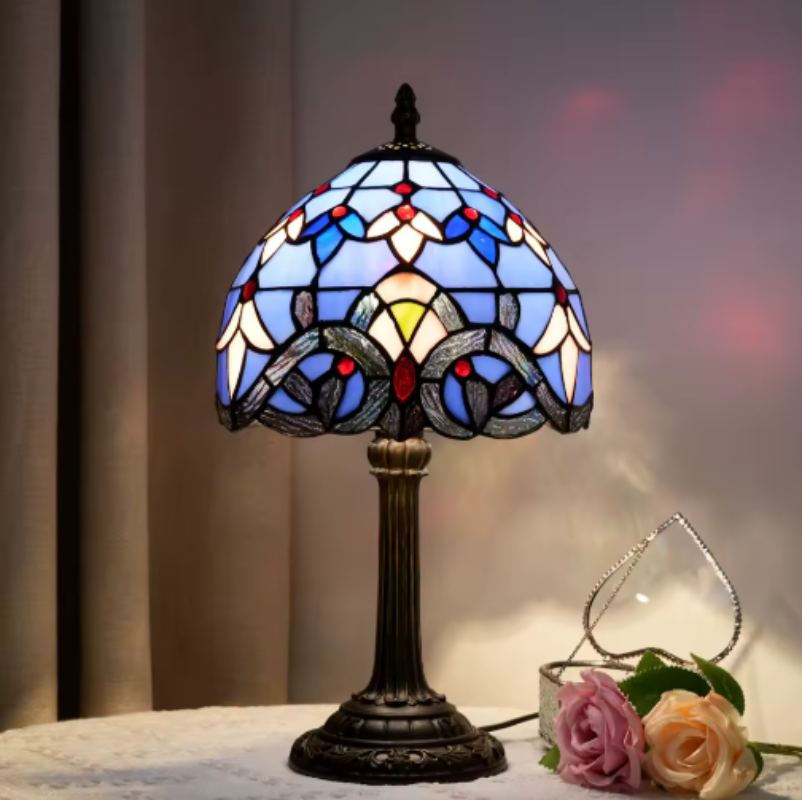 Vintage Tiffany Style Table Lamps – Elegant Table Lamp for Cozy Ambient Lighting