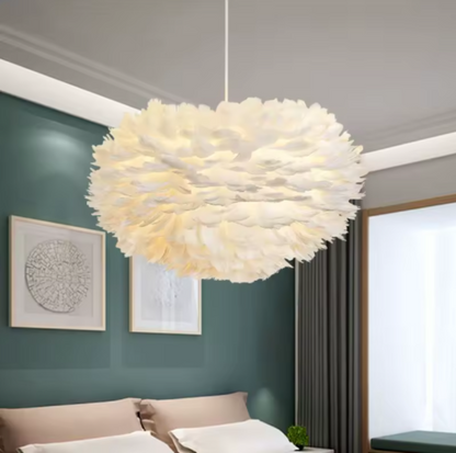 Misty Modern Chandeliers – Elegant Feather Design for Stylish Rooms