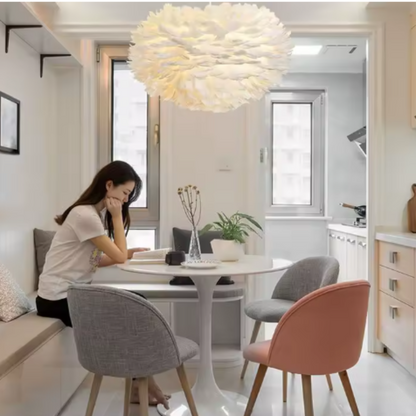 Misty Modern Chandeliers – Elegant Feather Design for Stylish Rooms