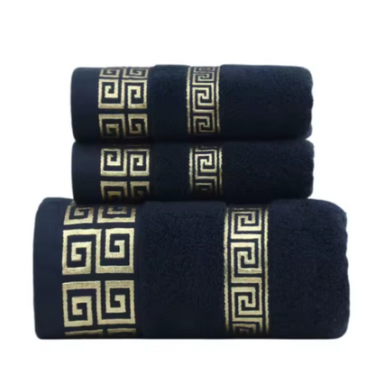 Novelle Glamorous Luxury Cotton Towel Set – Soft Bath and Hand Towels for Stylish Bathrooms