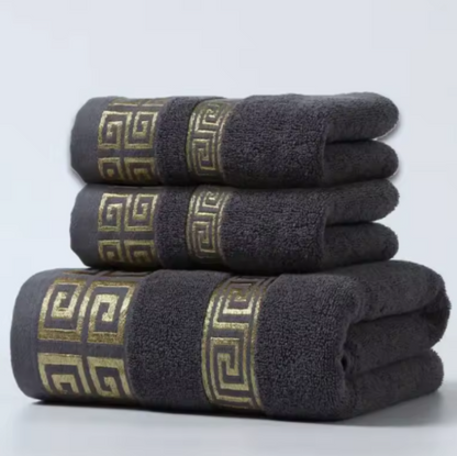 Novelle Glamorous Luxury Cotton Towel Set – Soft Bath and Hand Towels for Stylish Bathrooms