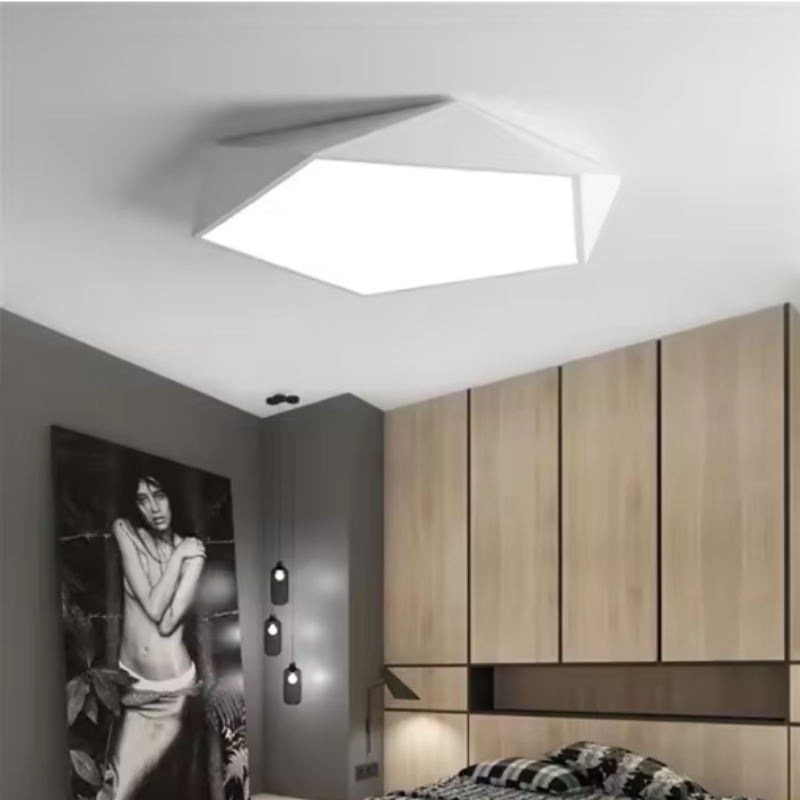Gleam Modern LED Ceiling Light – Geometric Design for Cozy Spaces