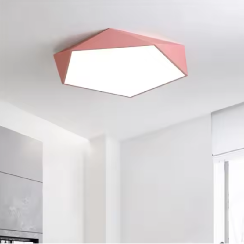 Gleam Modern LED Ceiling Light – Geometric Design for Cozy Spaces