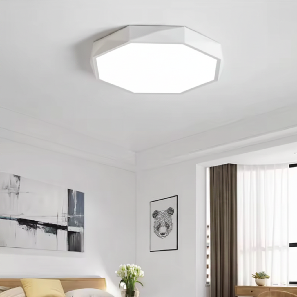 Mosaic Modern Octagon LED Ceiling Light Fixture – Stylish Energy-Efficient Design for Any Room