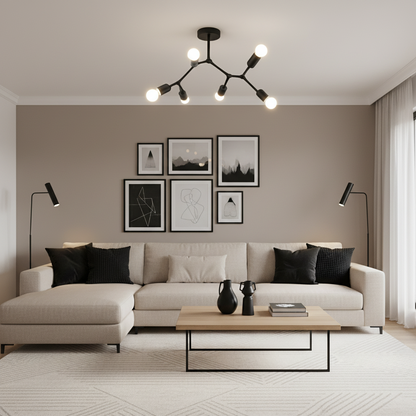 Orelia Retro Ceiling Light Fixture – Multi-Head Design for Elegant Spaces