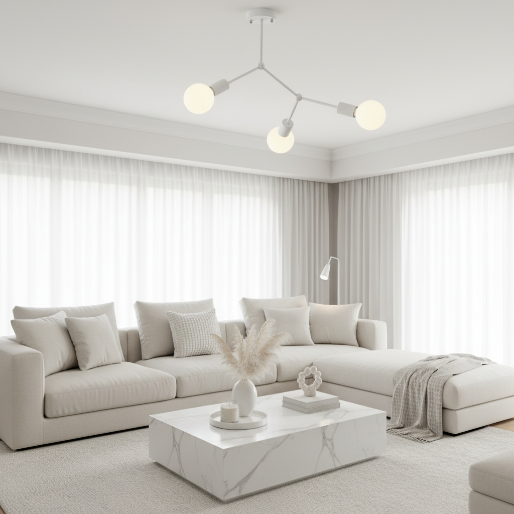 Orelia Retro Ceiling Light Fixture – Multi-Head Design for Elegant Spaces