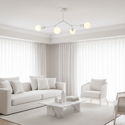 Orelia Retro Ceiling Light Fixture – Multi-Head Design for Elegant Spaces