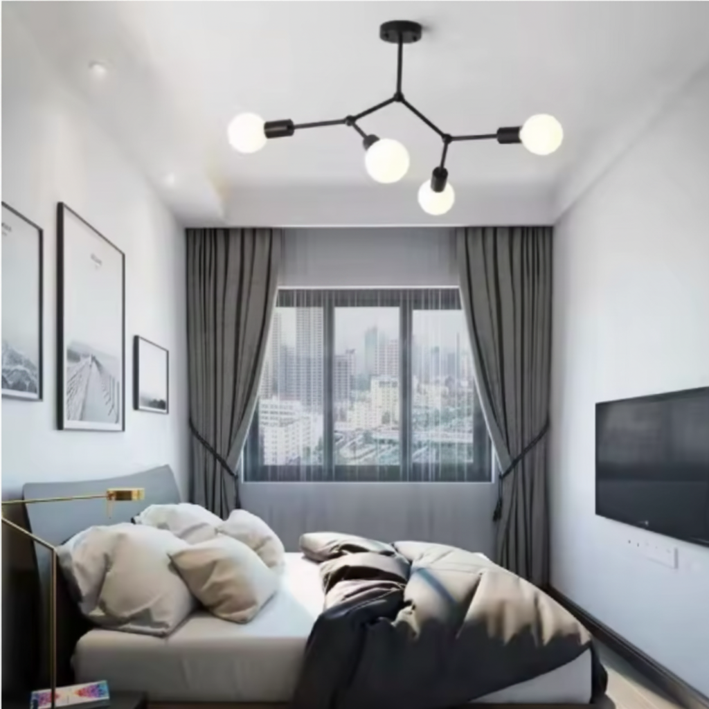 Orelia Retro Ceiling Light Fixture – Multi-Head Design for Elegant Spaces