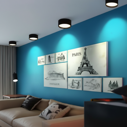 Harlow Uplift Modern LED Ceiling Light Fixture – Ultra-Thin Design for Stylish Interiors