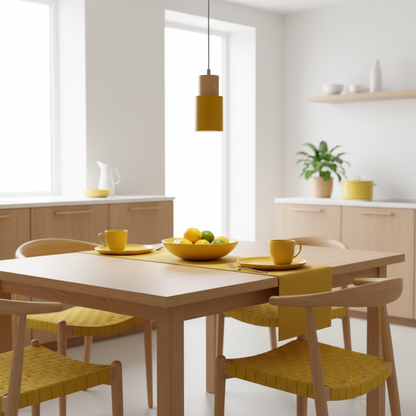 Pavelle Cylindrical Pendant Light for Modern Spaces – Stylish Wood and Metal Design