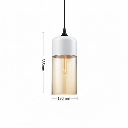 Sovel Modern Pendant Light for Dining Spaces – Elegant Glass and Metal Design