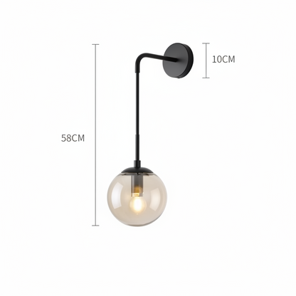 Dalen Modern Wall Light – Stylish Glass Ball Design for Elegant Spaces
