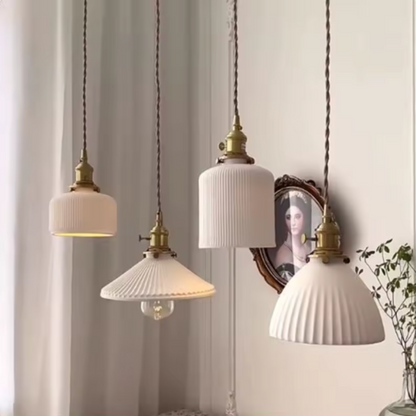 Letten Modern Pendant Light – Elegant White Ceramic Design for Stylish Interiors