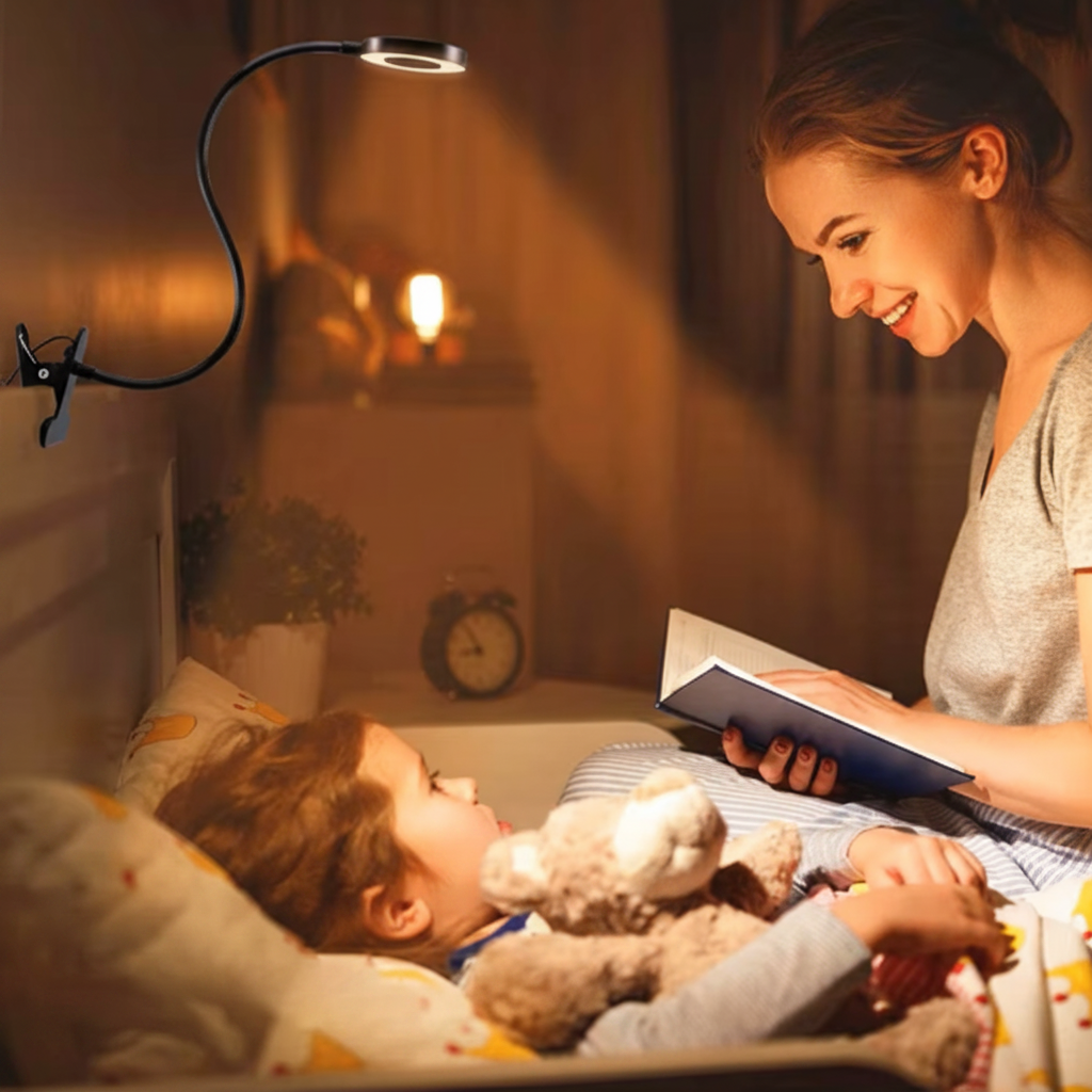 Delyon LED Desk Lamp for Students – Flexible Gooseneck with Adjustable Brightness
