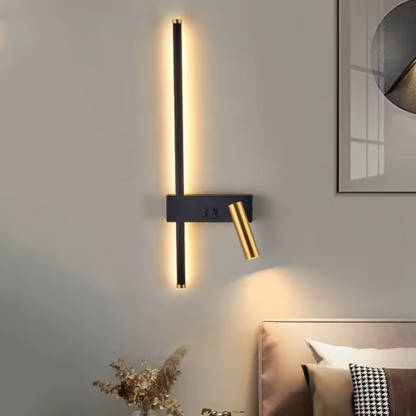 Nolisse Scandinavian Bedside Lamp – Modern Wall Mount for Cozy Ambiance