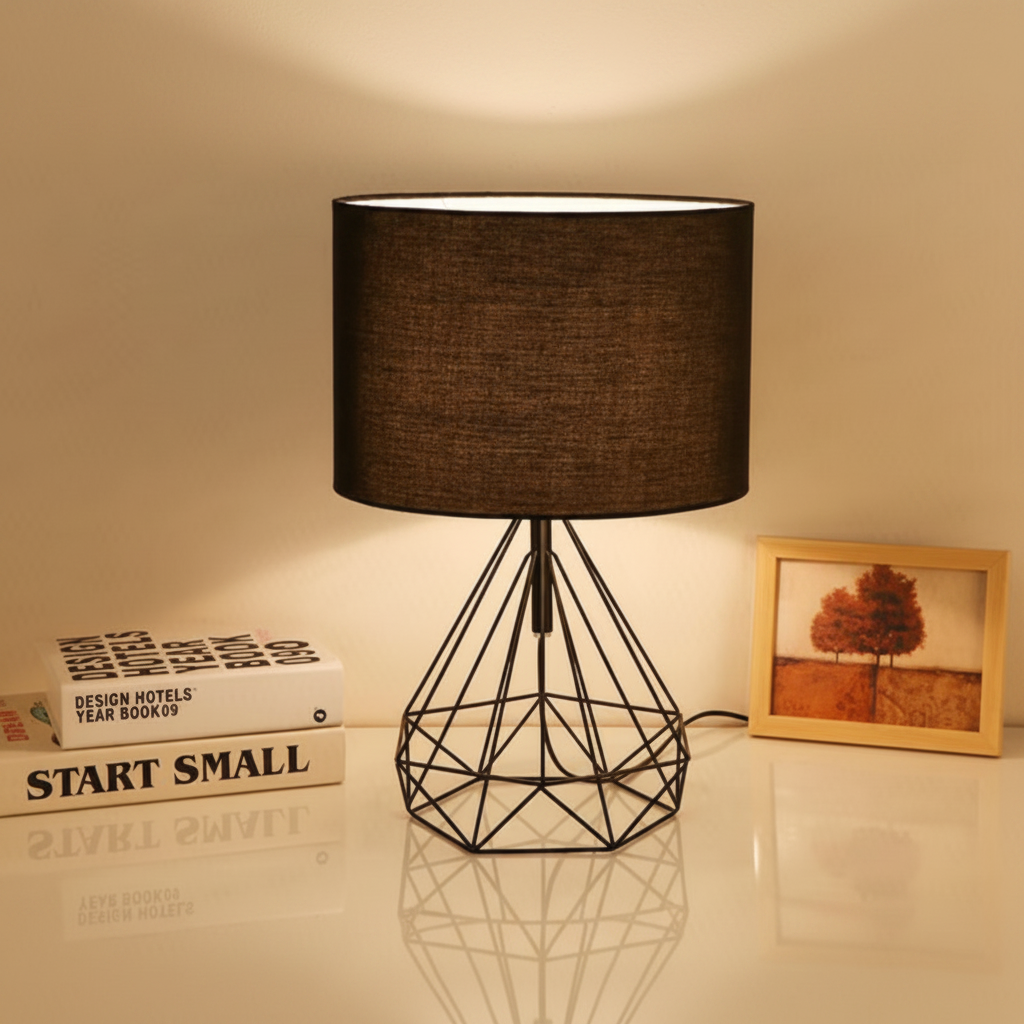 Tavora Geometric Bedroom Lamp – Unique Design for Modern Spaces