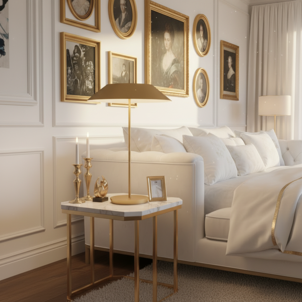Gavor Nordic Black Bedside Lamp – Elegant Touch for Cozy Bedroom Ambiance
