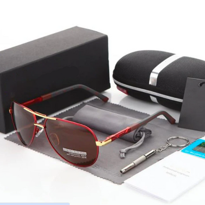 Capri Aviator Men's Sunglasses – Stylish Pilot Design with UV400 Protection