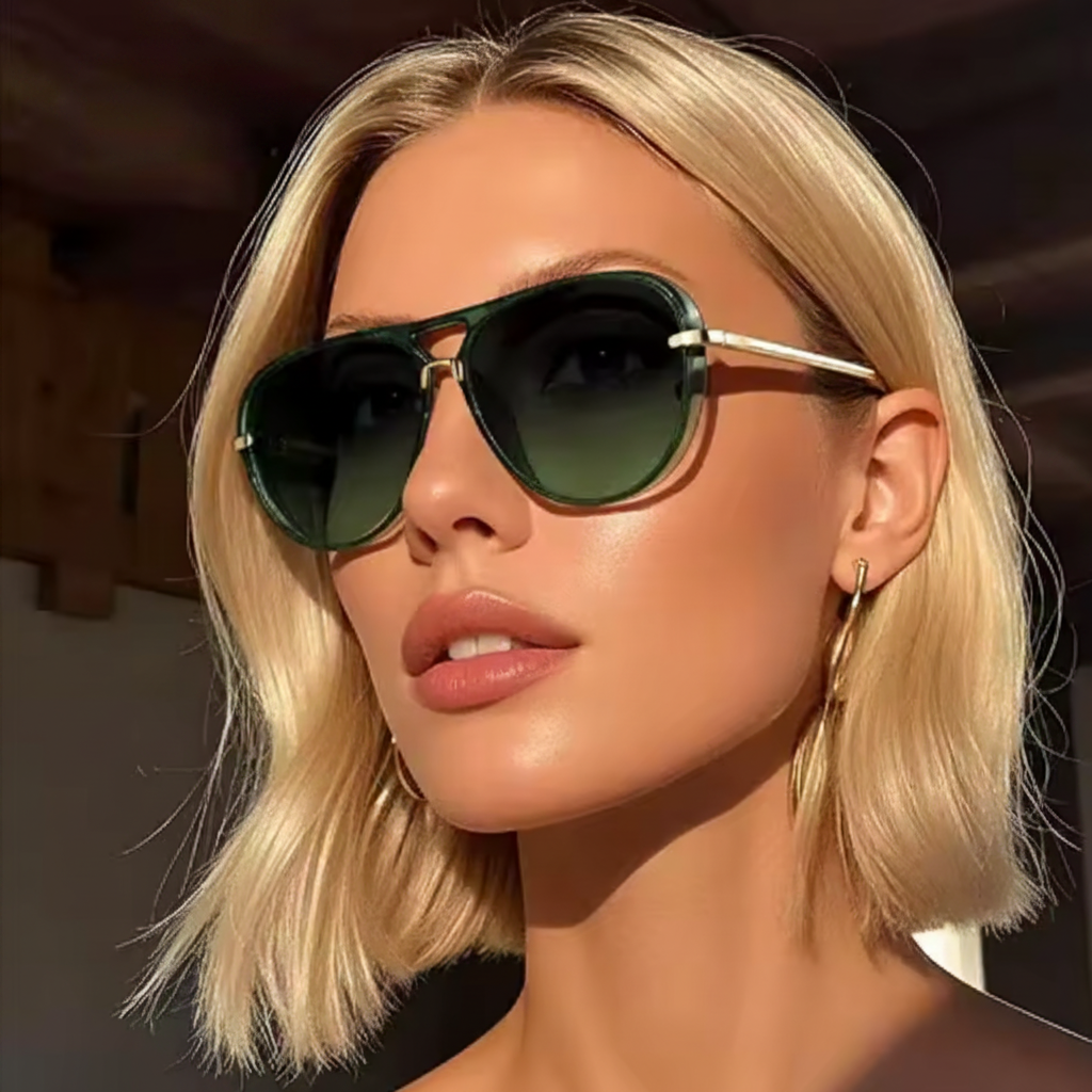 Vale Aviator Sunglasses – Retro Design with UV400 Protection for All-Day Comfort