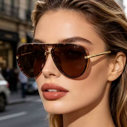 Vale Aviator Sunglasses – Retro Design with UV400 Protection for All-Day Comfort