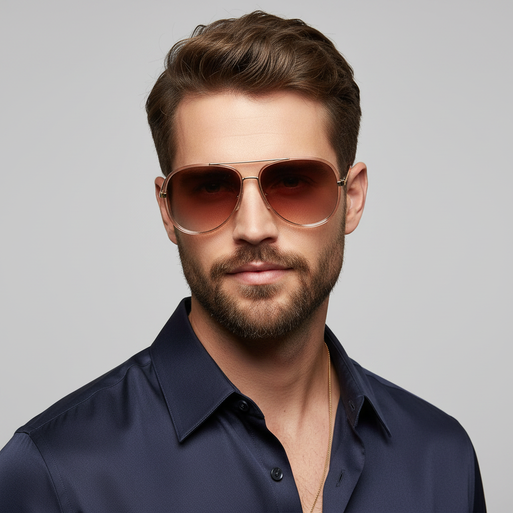 Vale Aviator Sunglasses – Retro Design with UV400 Protection for All-Day Comfort