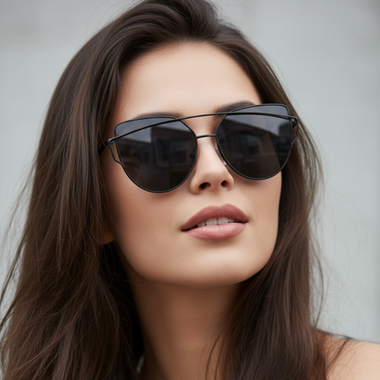 Oria Women's Cat Eye Sunglasses – UV400 Protection for Trendy Summer Looks