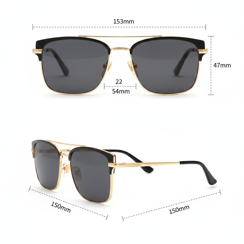 Dario Men’s Retro Sunglasses – Lightweight UV400 Protection for Timeless Style