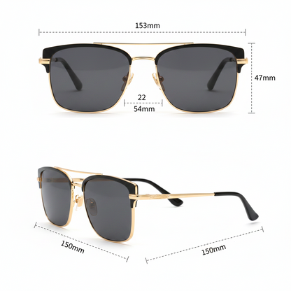 Dario Men’s Retro Sunglasses – Lightweight UV400 Protection for Timeless Style