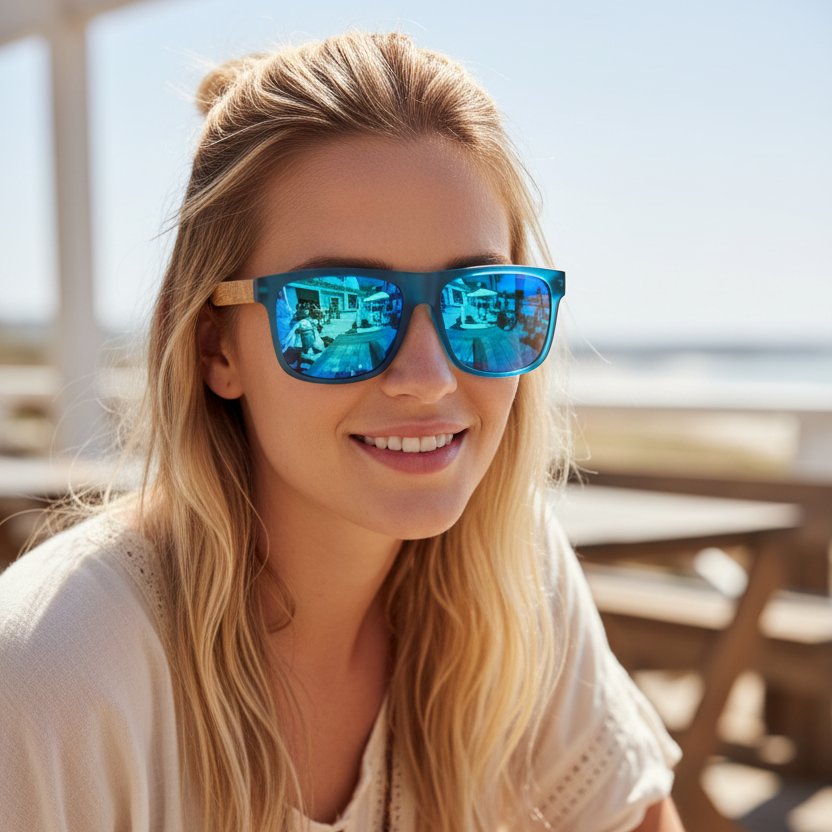 Bamboo Breeze Unisex Sunglasses – Lightweight UV400 Protection for Outdoor Fun