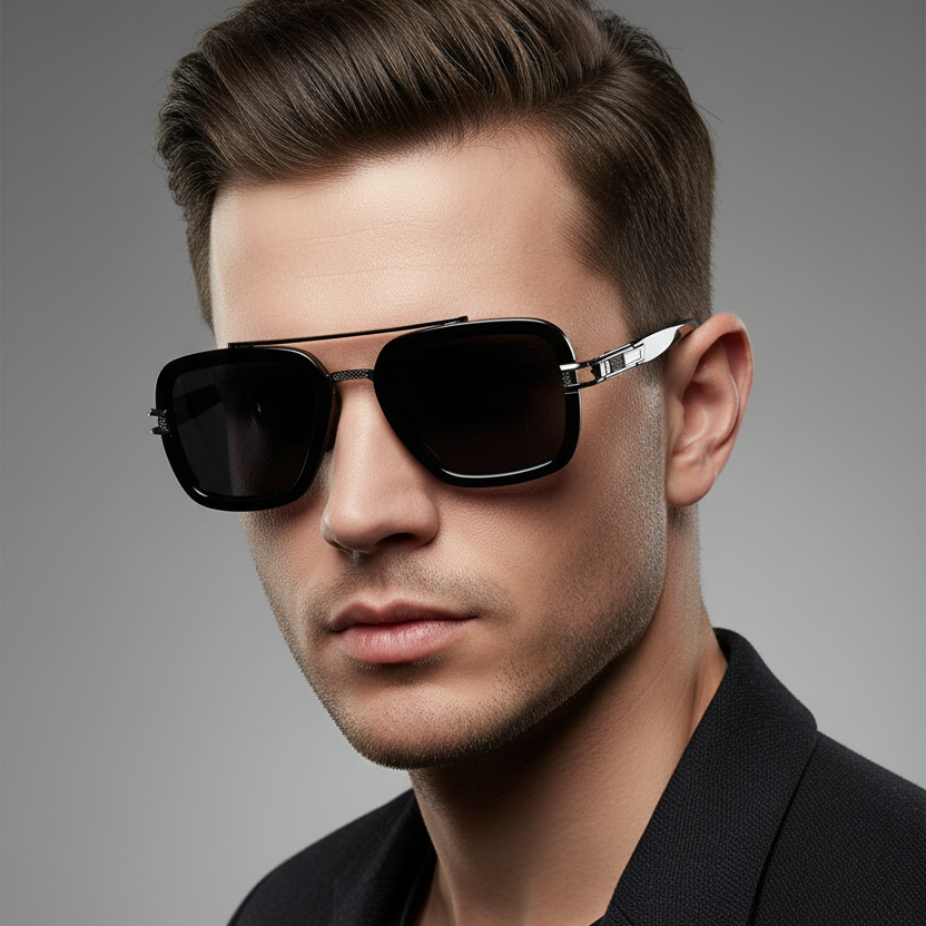 Nero Men's Sunglasses – Aviator Design With UV 400 Protection For Stylish Outdoor Wear