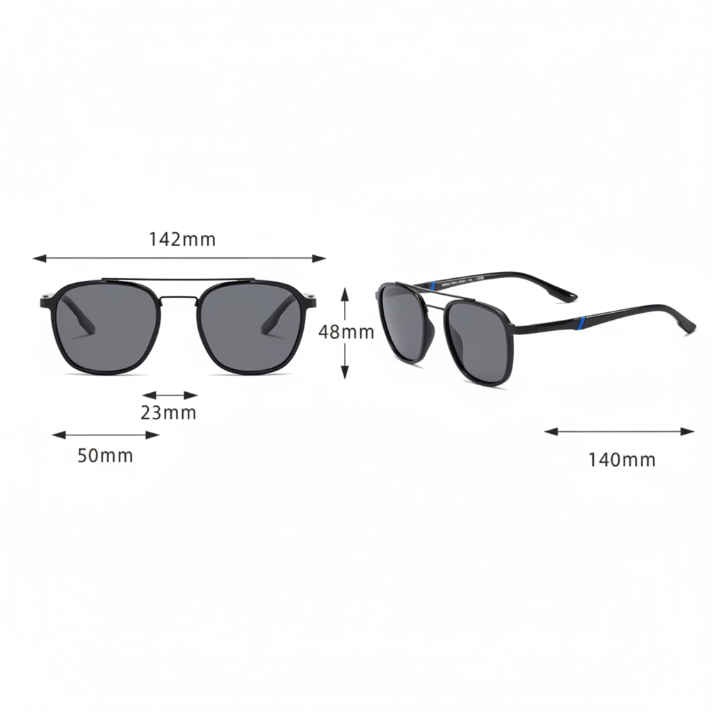Tova Men’s Vintage Aviator Sunglasses – Polarized UV Protection for Sunny Days