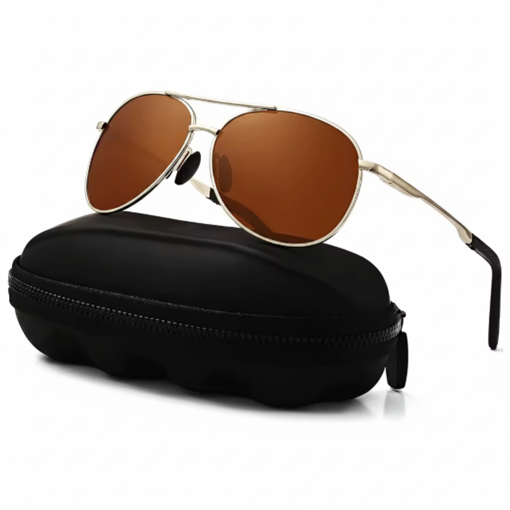 Jadon Men's Polarized Aviator Sunglasses – UV400 Protection for Outdoor Use