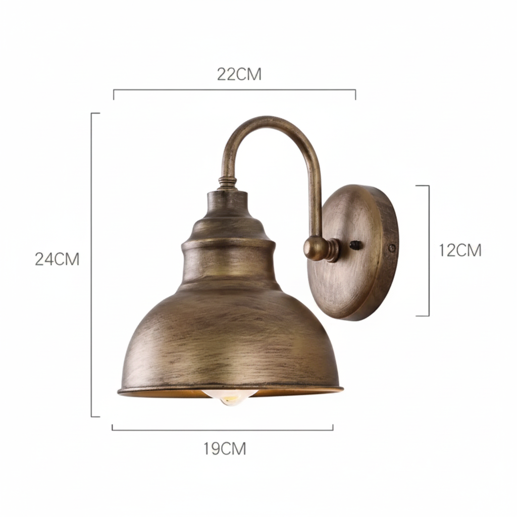 Vivid Outdoor Wall Lamp – Stylish Retro Design for Ambience in Your Garden