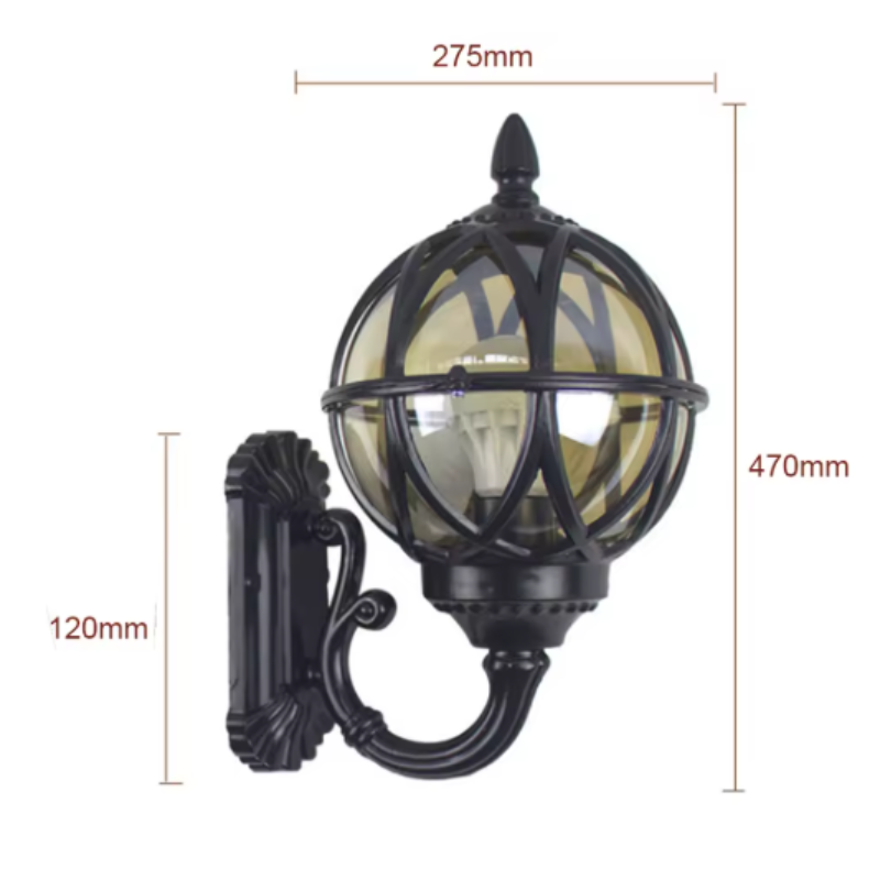 Axiom Vintage Outdoor Wall Lantern – Customizable Brightness for Timeless Charm