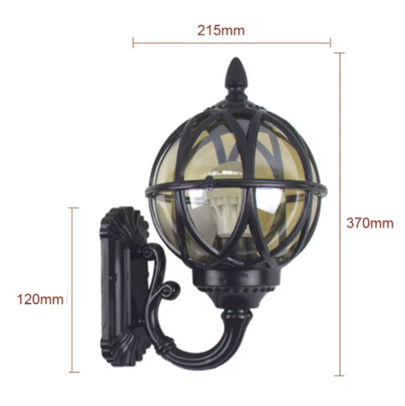 Axiom Vintage Outdoor Wall Lantern – Customizable Brightness for Timeless Charm