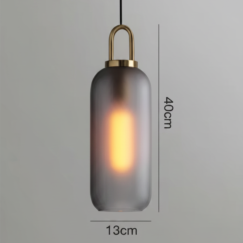 Horizon Sleek Smoked Pendant Light – Nordic Design Glass Pendant Lighting for Modern Interiors