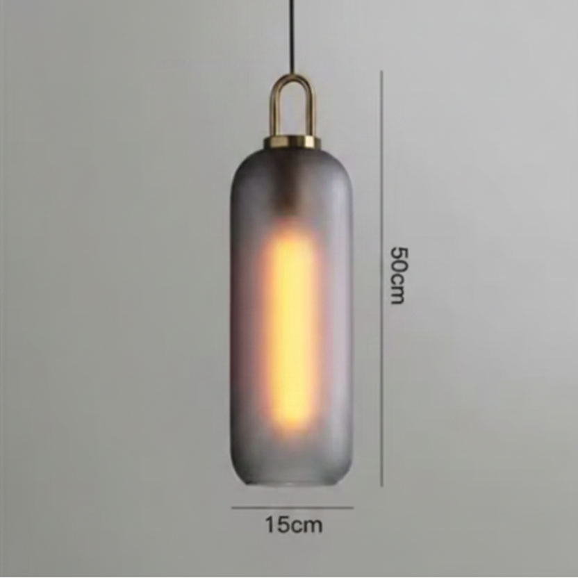 Horizon Sleek Smoked Pendant Light – Nordic Design Glass Pendant Lighting for Modern Interiors