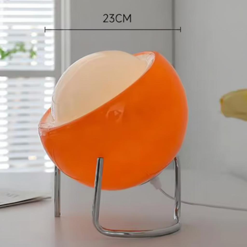 Nora Modern Orange Glass Table Lamp – Stylish Accent for Any Room