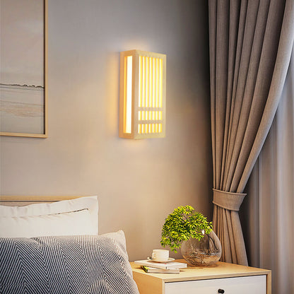 Jade Wooden LED Wall Lamp – Minimalist Design for Tranquil Ambience