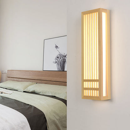 Jade Wooden LED Wall Lamp – Minimalist Design for Tranquil Ambience